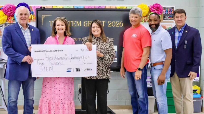 Hardeman County Learning Center Receives $5,000 TVA STEM Grant