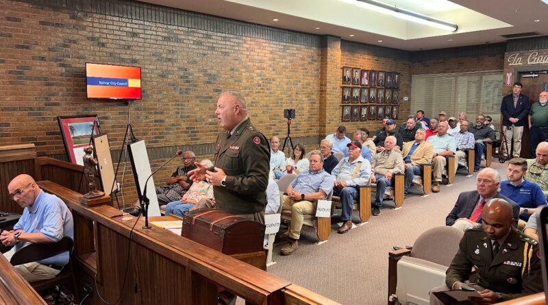 Maj. Gen. Warner Ross Honors Legacy of First Sergeant Howard Black at Bolivar City Council Meeting