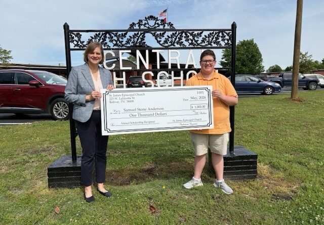 Sam Anderson Named as Recipient of Saint James Episcopal Church Scholarship