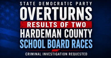 State Democratic Party Overturns Results of Two Hardeman County School Board Races, Criminal Investigation Requested