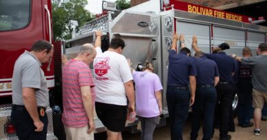 Bolivar Fire Department Celebrates New Engine 4 with Traditional Push-In Ceremony