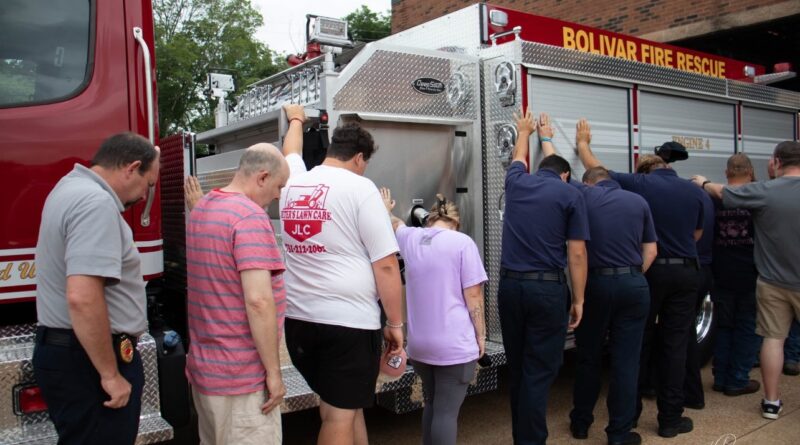 Bolivar Fire Department Celebrates New Engine 4 with Traditional Push-In Ceremony