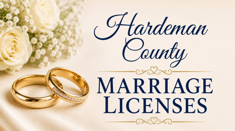 Hardeman County Marriage Licenses Issued May 2026 Hardeman County Marriage Licenses Issued May 2026