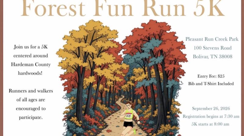 Tennessee Forest Festival Forest Fun Run 5K Set for September 26