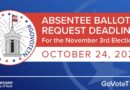 Deadline to Request Absentee Ballot for November Election Approaching
