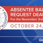 Deadline to Request Absentee Ballot for November Election Approaching Deadline to Request Absentee Ballot for November Election Approaching